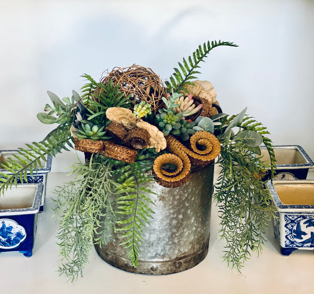 Permanent Botanicals Barrel Arrangements
