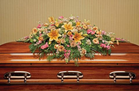 Heavenly Blooms Casket Spray