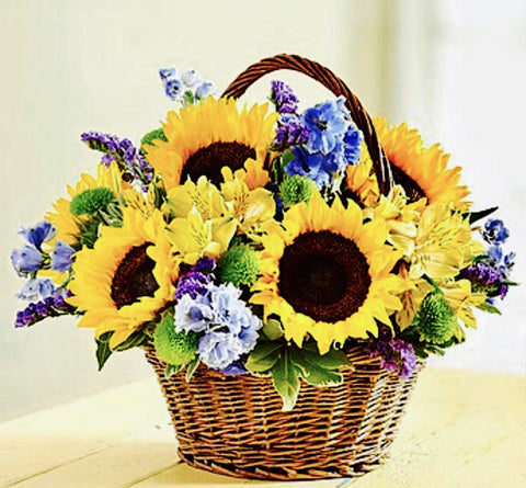 A Basket Full of Summer Sunny Blue Skies