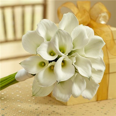 calla lily wedding flower bouquet Hand tied Timeless Calla Wedding Bouquet – D Garden Floratique