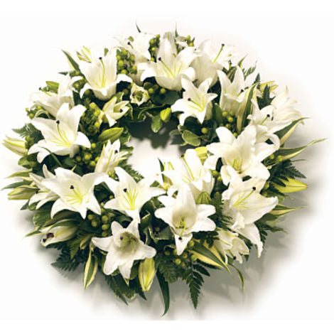 lily flower wreath The Lily Wreath – D Garden Floratique