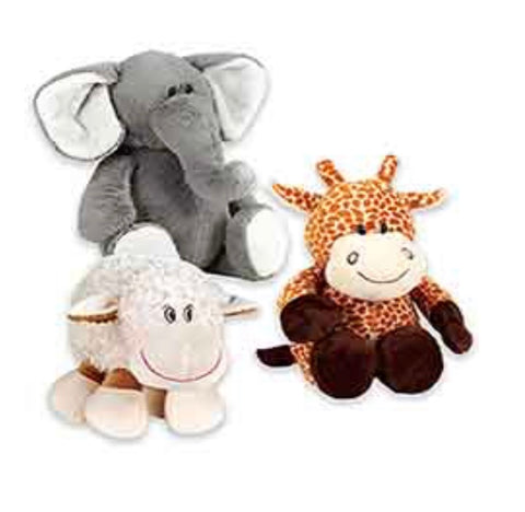 Elephant, Lamb, and Giraffe