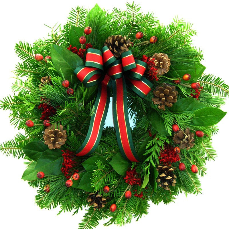 Mixed Evergreen Christmas Wreath