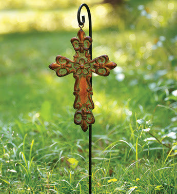 Cross with pick stand