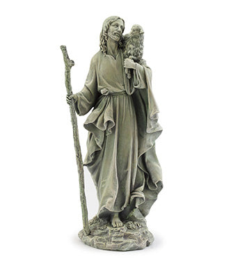 Jesus with Lamb Statue