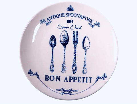 Bon Appetit Antique Plate 