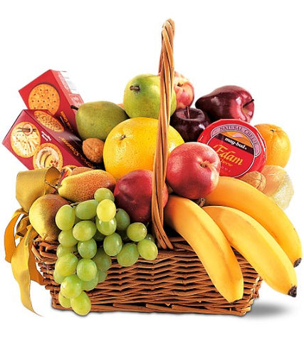 Cesta Premium de Frutas y Gourmet