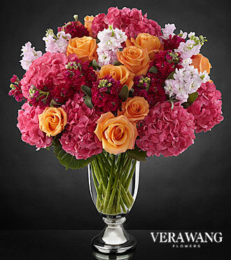 Asombrosos ramos de flores mixtos de lujo de Vera Wang