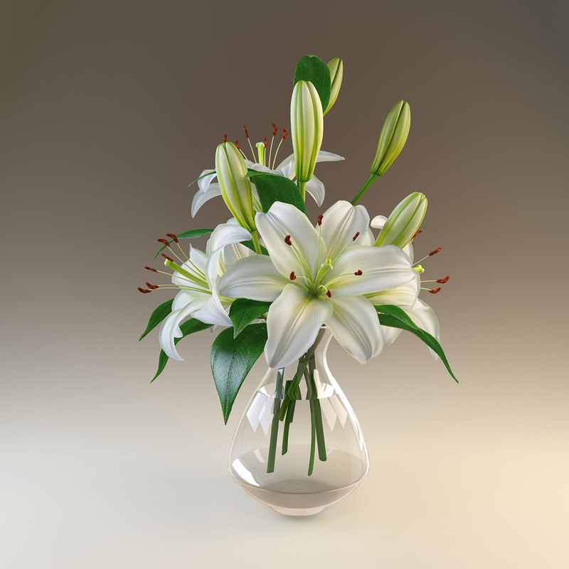 Pure White Lily Bouquet