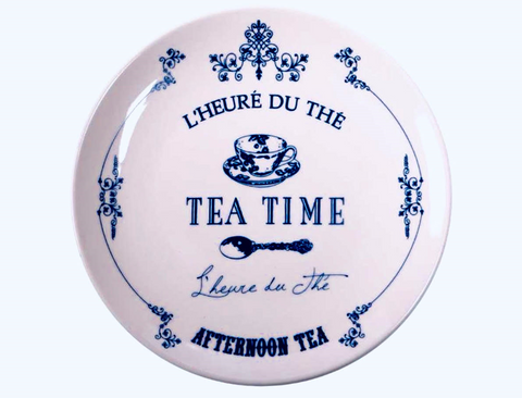 Plato de tiempo de té