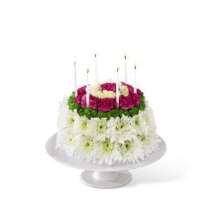Deseos de Cumpleaños Pastel Floral